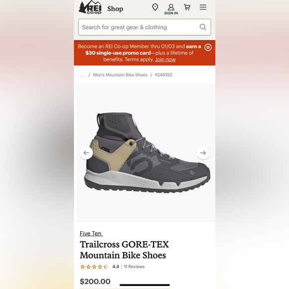 Adidas Men’s Five Ten Trailcross GORE-TEX Mountain Bike Shoes Sneakers - 13 - Picture 2 of 10